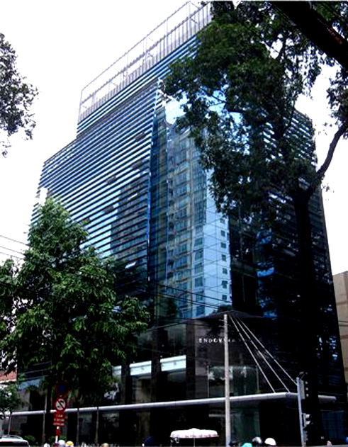 Tòa nhà văn phòng Endovina Tower tọa lạc trên mặt tiền đường Nguyễn Đình Chiểu
