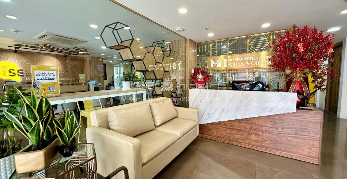 Quầy lễ tân tòa nhà MHPC Building Bình Thạnh