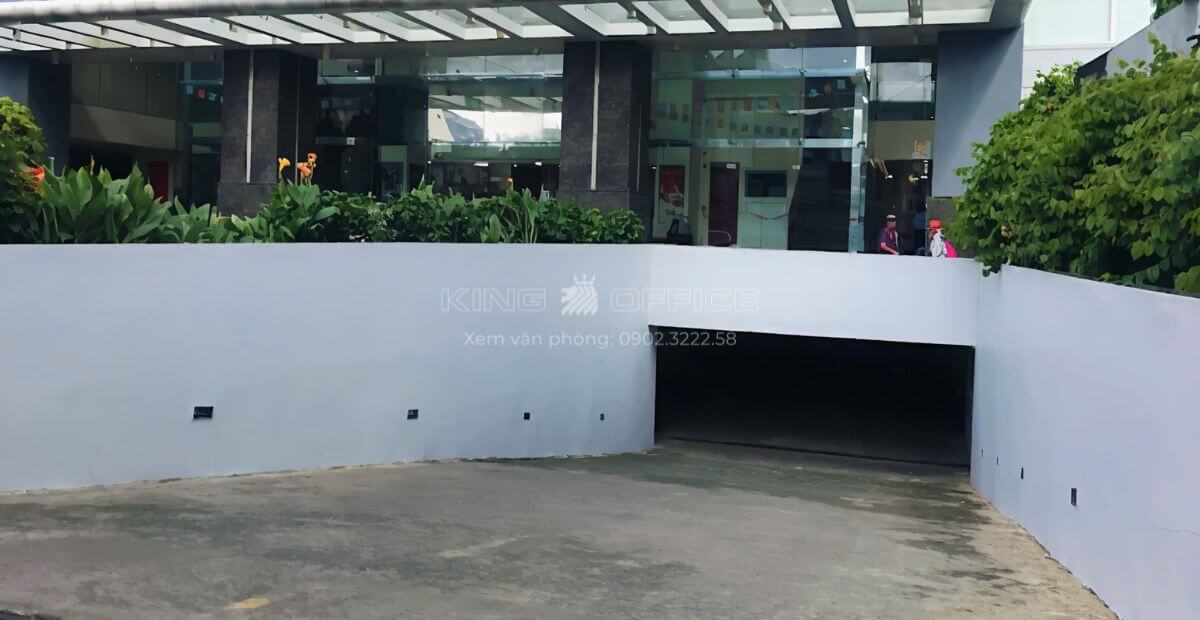 Hầm đổ xe tòa nhà Morning Star Building Bình Thạnh