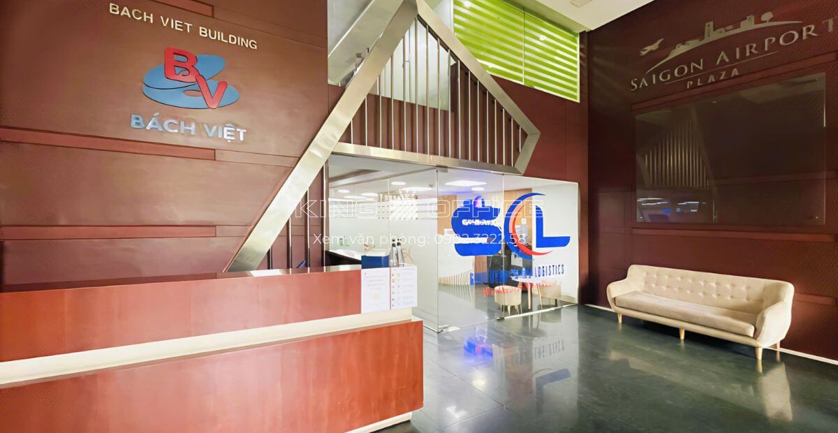 Quầy lễ tân tòa nhà Bách Việt Building Tân Bình