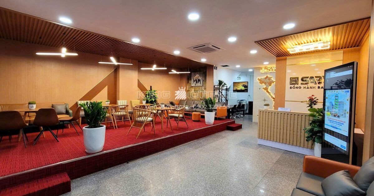 quầy lễ tân văn phòng sabay office 99 cộng hòa