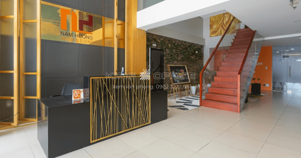 Sảnh tầng trệt toà nhà Nam Phan Building Quận 7