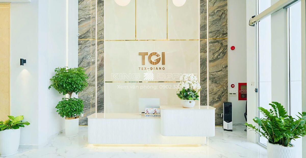 Quầy lễ tân tòa nhà TGI Building Quận 1