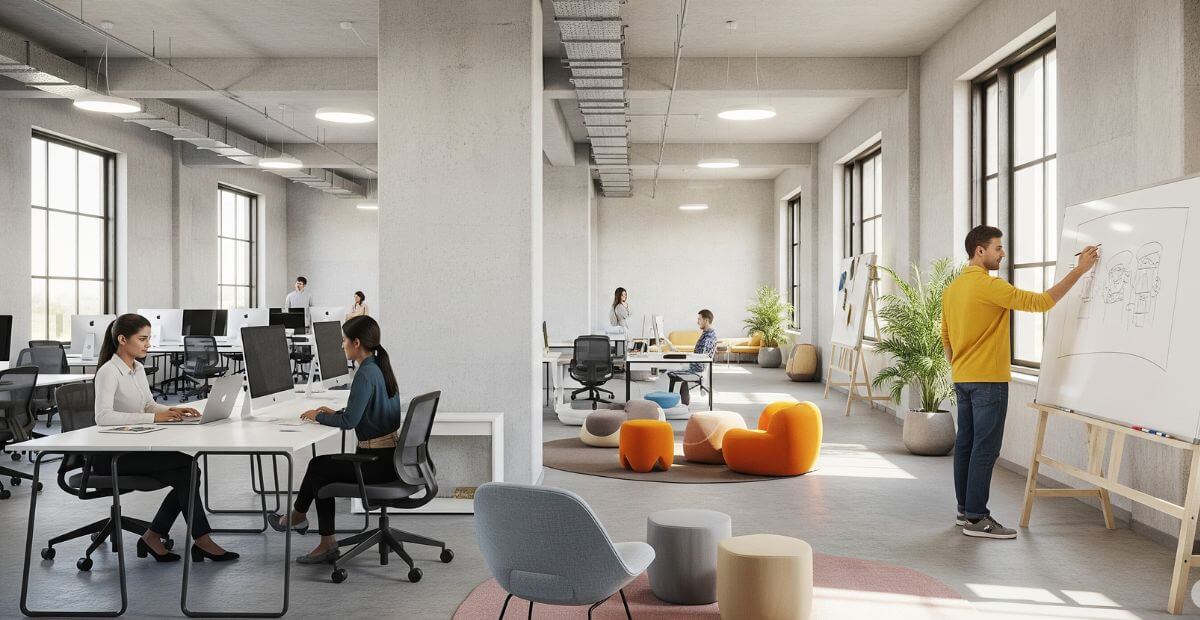 Thiết kế văn phòng 600m2 cho riêng văn phòng sáng tạo