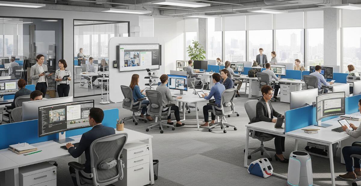 Thiết kế văn phòng 600m2 cho văn phòng công nghệ hiện đại