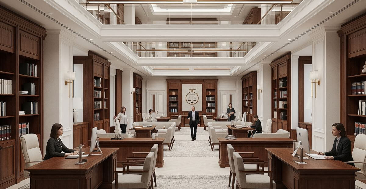 Thiết kế văn phòng 600m2 cho văn phòng luật sư