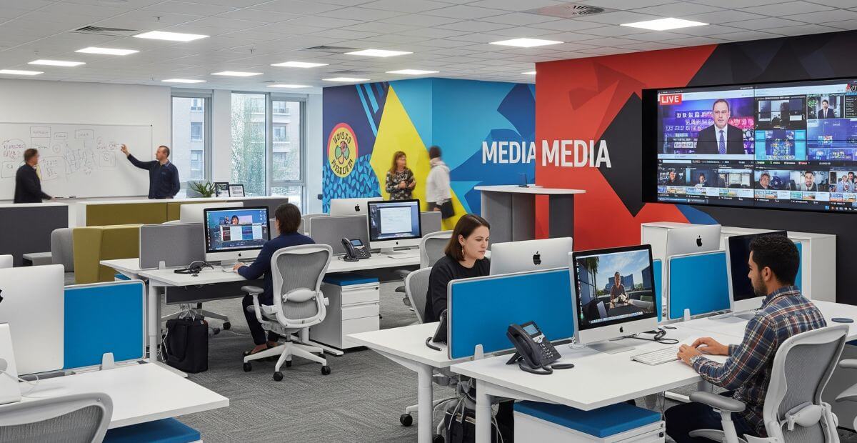 Thiết kế văn phòng 600m2 cho văn phòng truyền thông, media