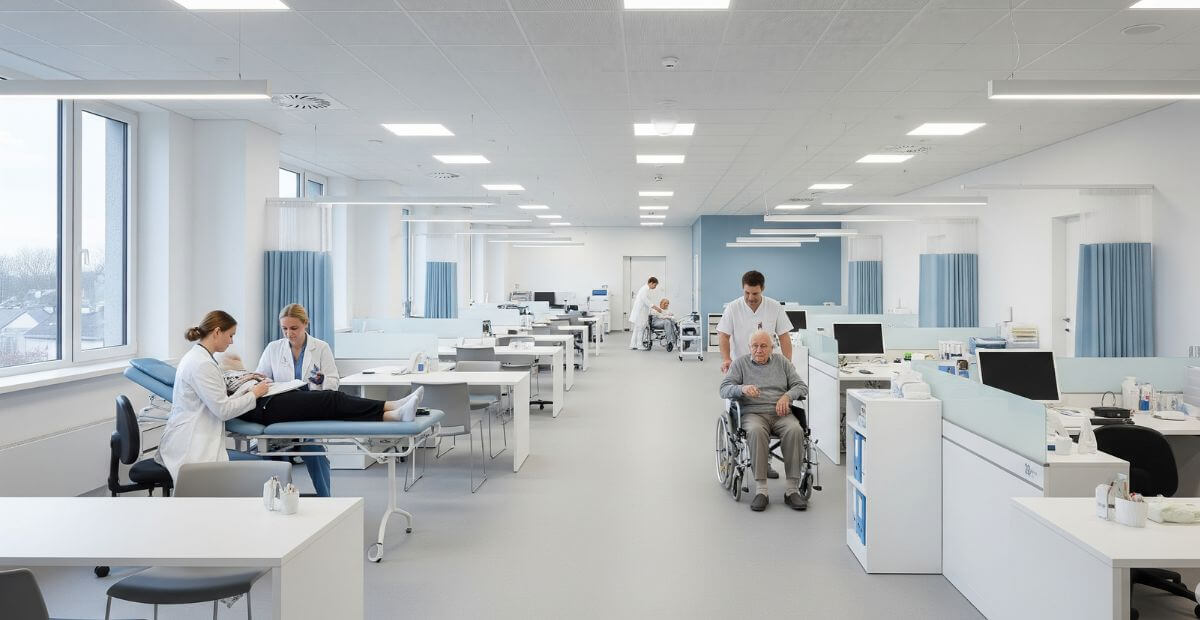 Thiết kế văn phòng 600m2 cho văn phòng y tế, phòng khám