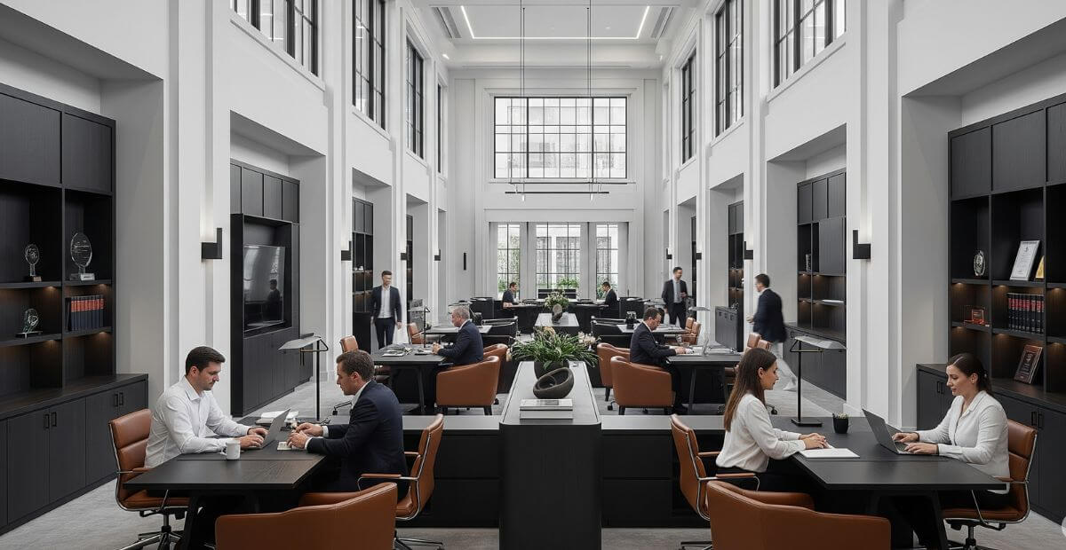 Thiết kế văn phòng 600m2 ngành nghề luật sư