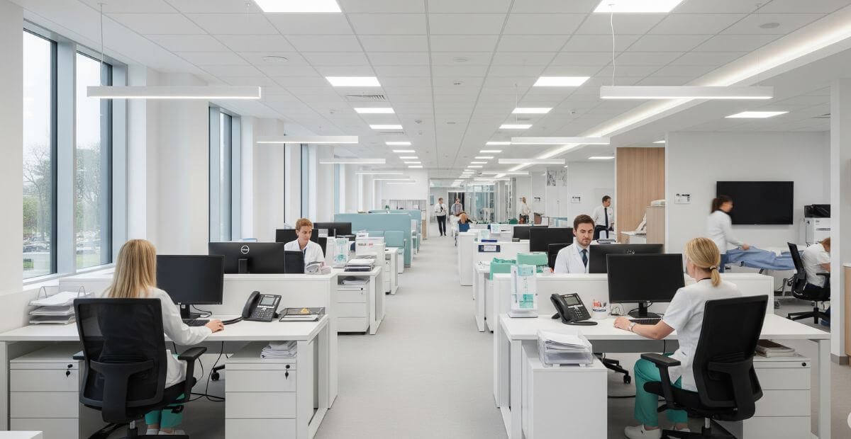 Thiết kế văn phòng y tế 600m2