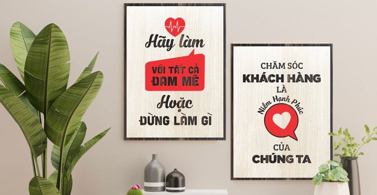 Tranh chữ tạo động lực (Motivational Quotes)