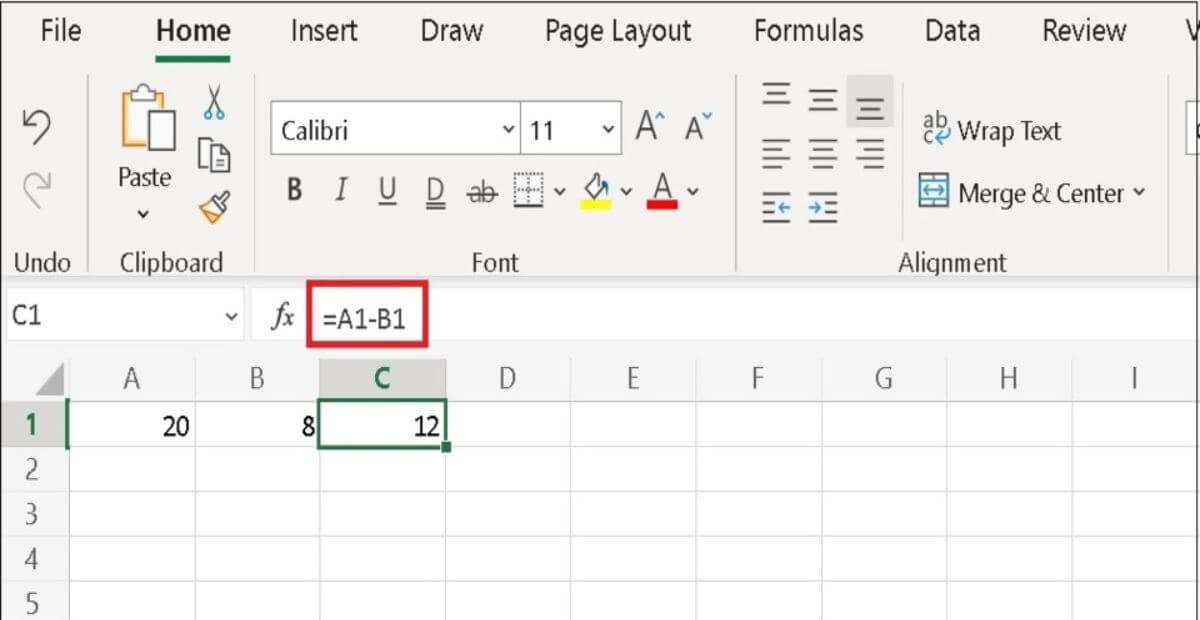 Cách tính hàm cộng trừ trong Excel cơ bản