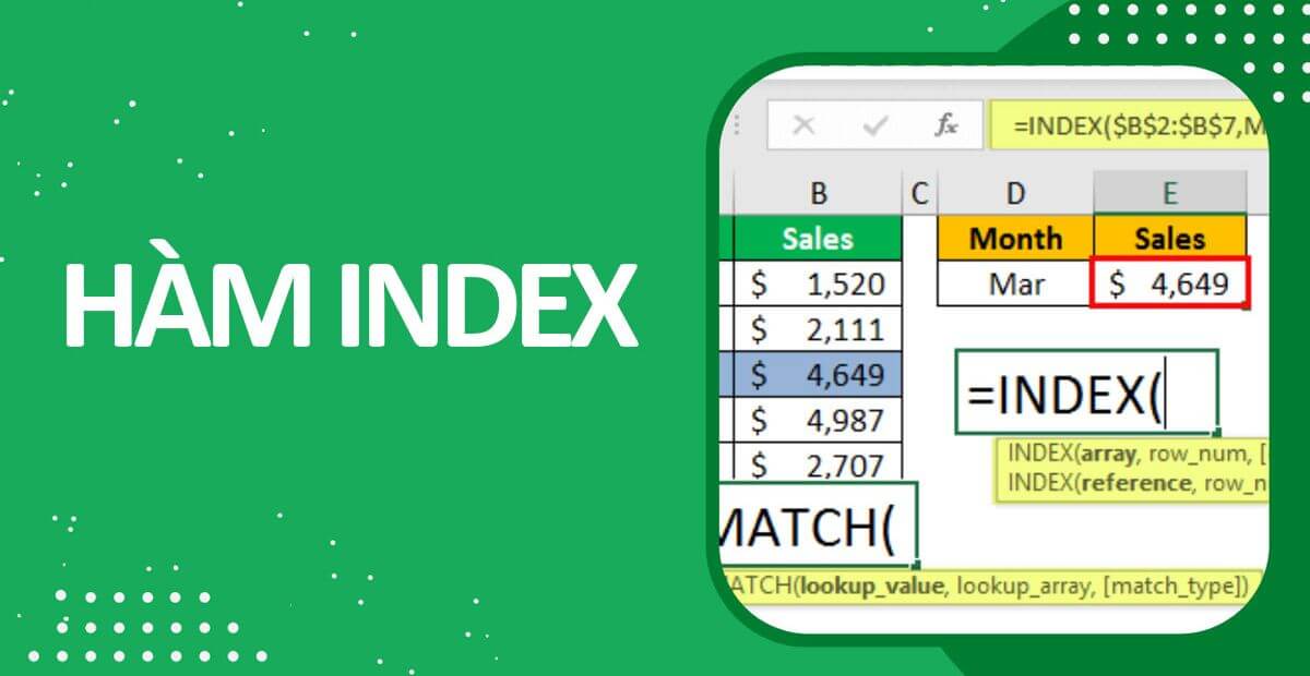 Hàm INDEX là gì?