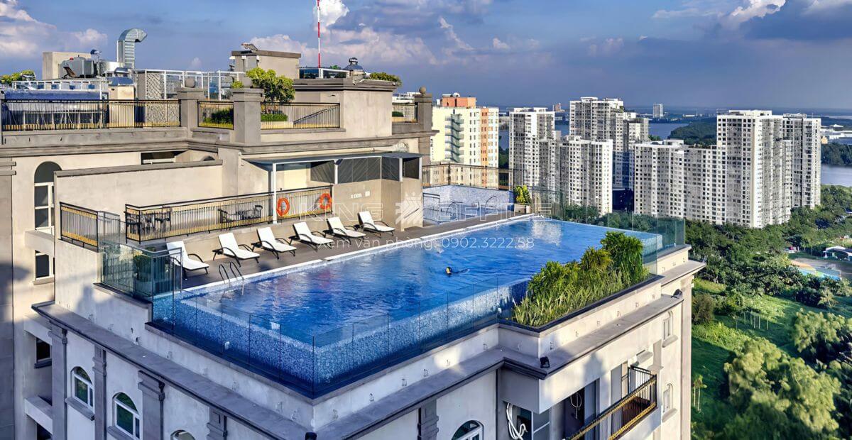 Hồ bơi tòa nhà Pari Hoàng Kim Quận 2