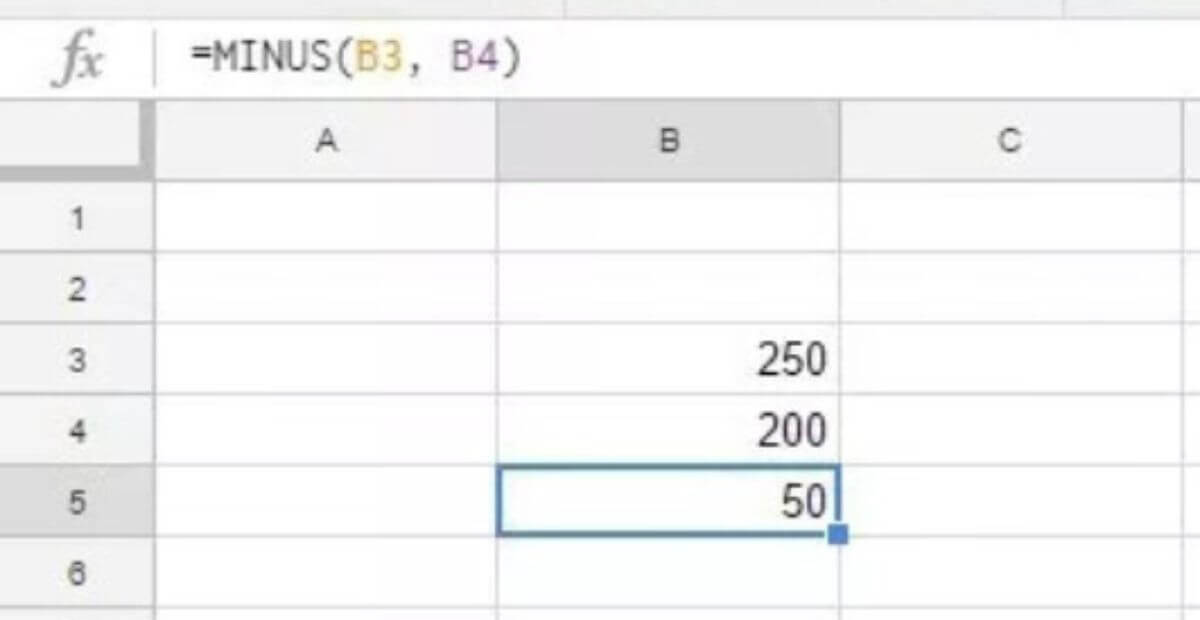 Cách sử dụng hàm trừ trong Google Sheet từ cơ bản đến nâng cao