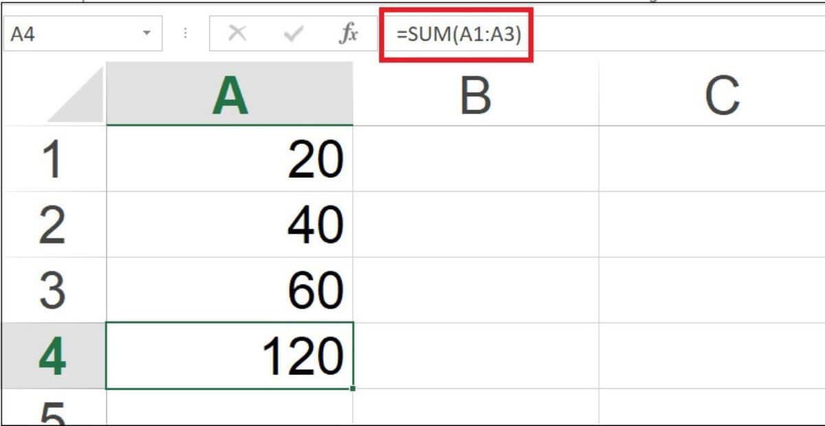 Các cách sử dụng hàm SUM phổ biến trong Excel