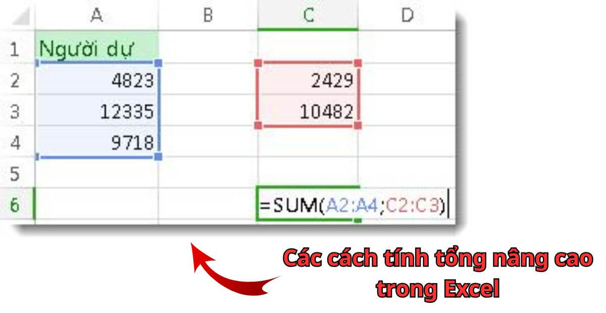 Cách tính tổng nâng cao trong Excel áp dụng thực tế