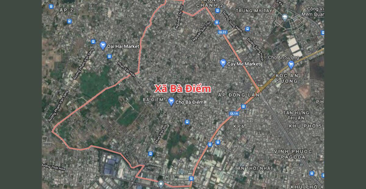 Bảng giá cho thuê văn phòng Xã Bà Điểm năm 2025