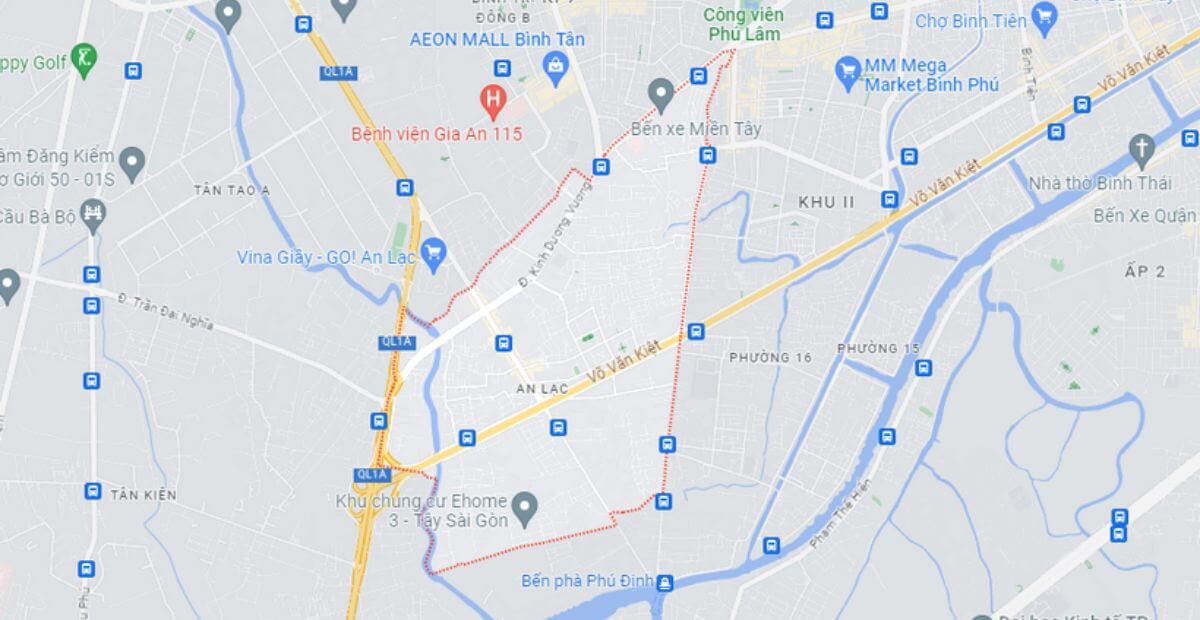 Bảng giá cho thuê văn phòng phường An Lạc HCM cập nhật 2025