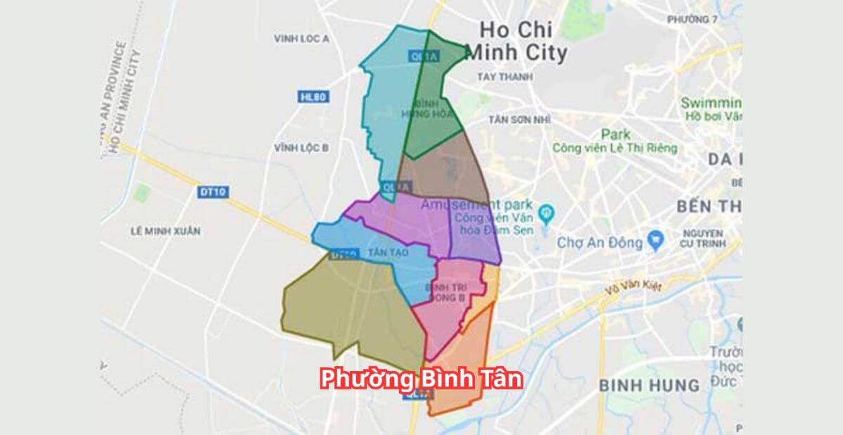 Bảng giá cho thuê văn phòng phường Bình Tân năm 2025