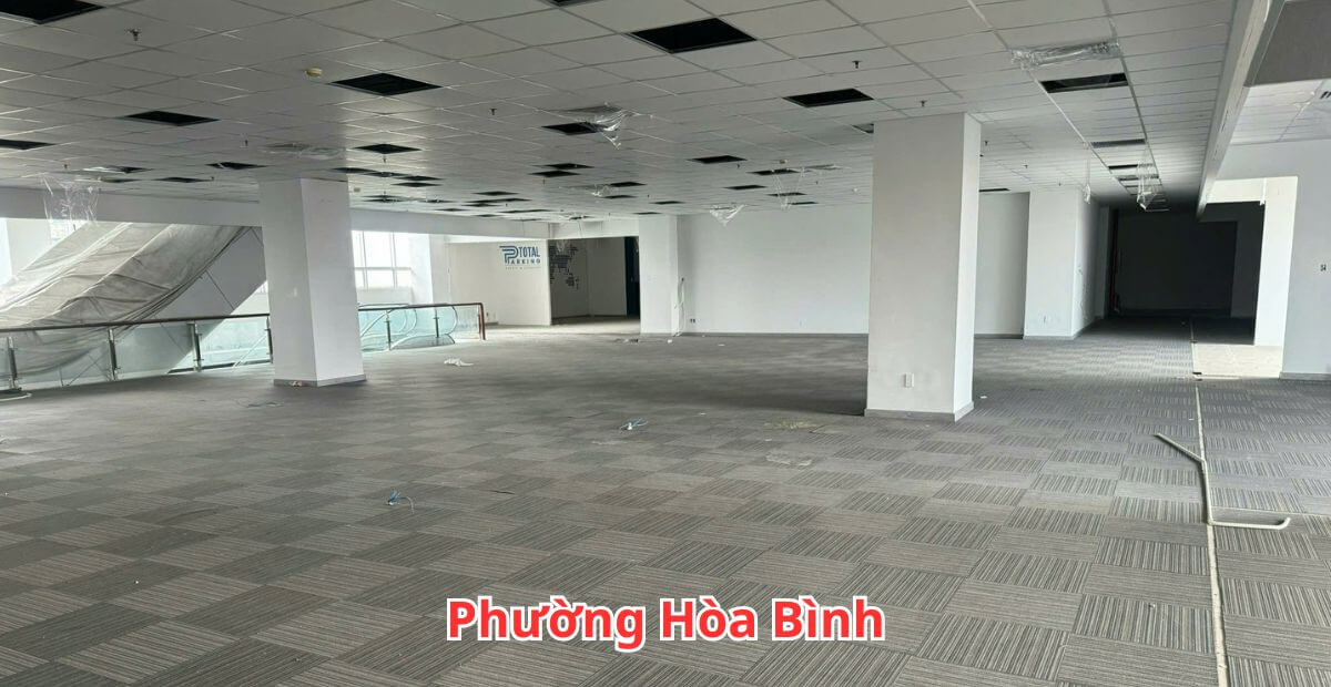 Bảng giá cho thuê văn phòng phường Hòa Bình năm 2025