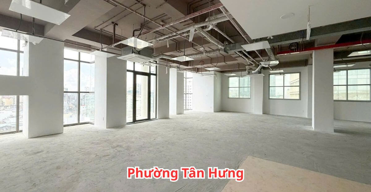 Bảng giá cho thuê văn phòng phường Tân Hưng năm 2025