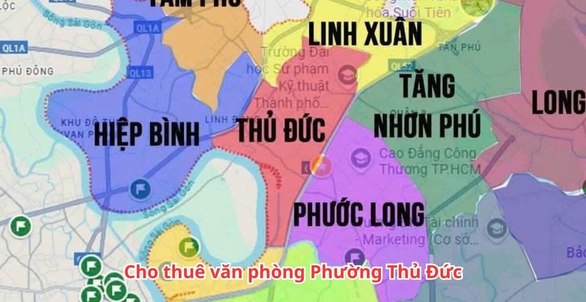 Bảng giá cho thuê văn phòng phường Thủ Đức năm 2025