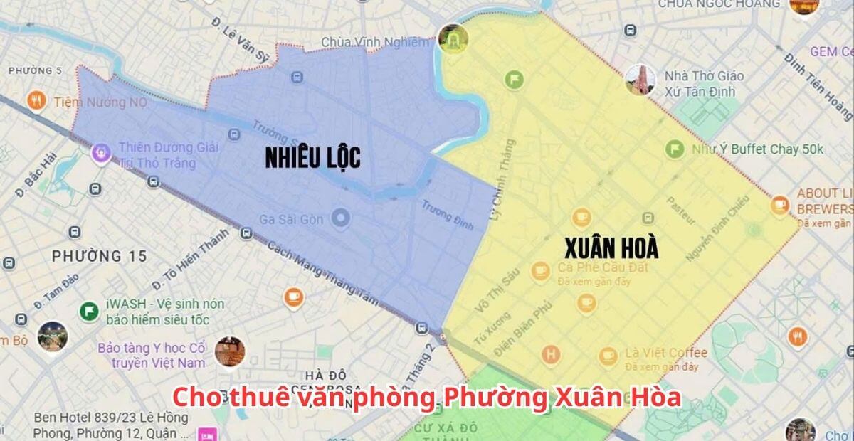 Bảng giá cho thuê văn phòng phường Xuân Hòa năm 2025