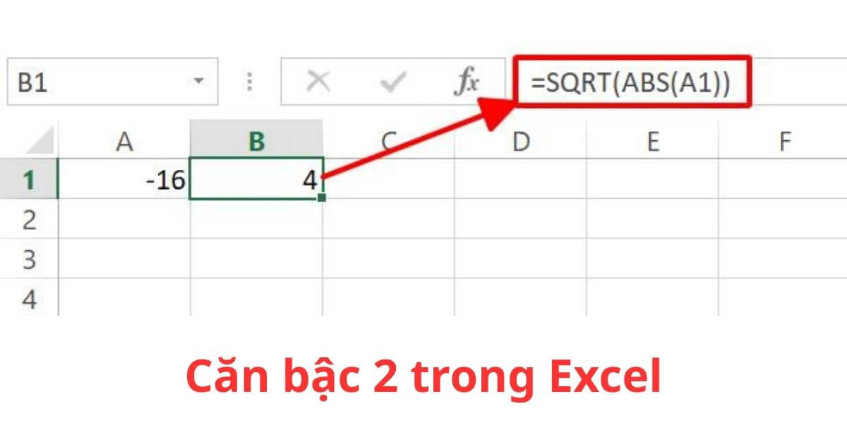 Các lỗi thường gặp khi tính căn bậc 2 trong Excel và cách khắc phục