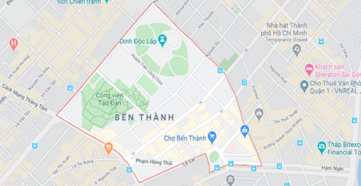 Cho thuê văn phòng phường Bến Thành giá ưu đãi