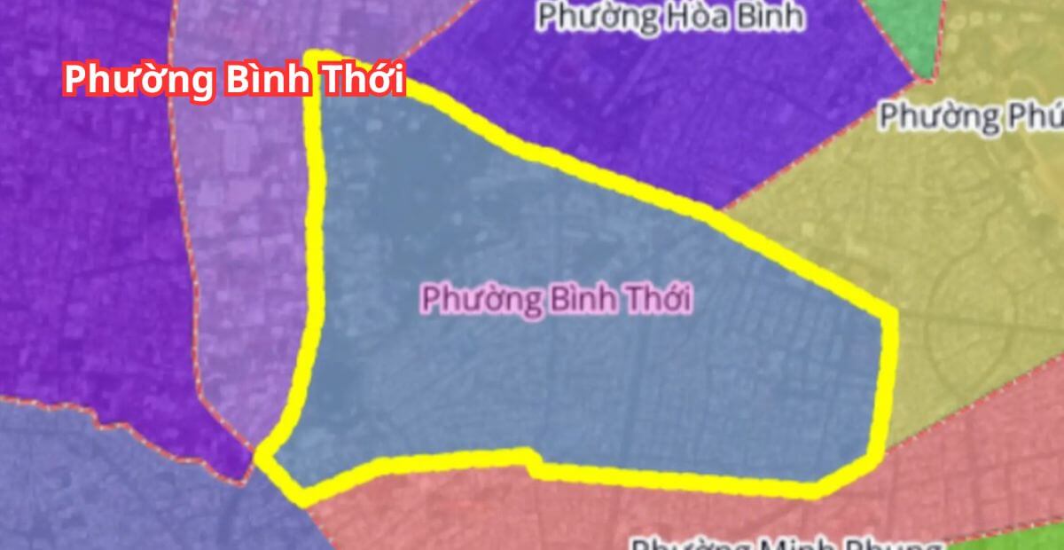 Cho thuê văn phòng phường Bình Thới giá ưu đãi