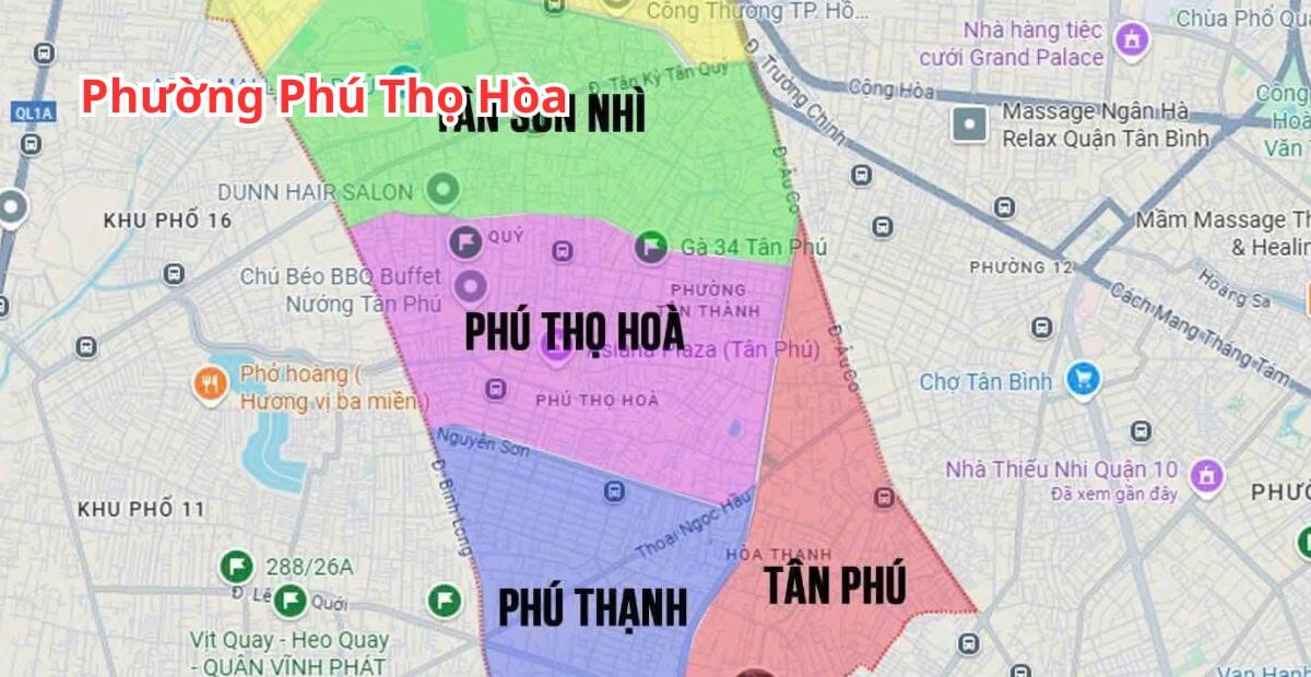 Cho thuê văn phòng phường Phú Thọ Hòa giá ưu đãi