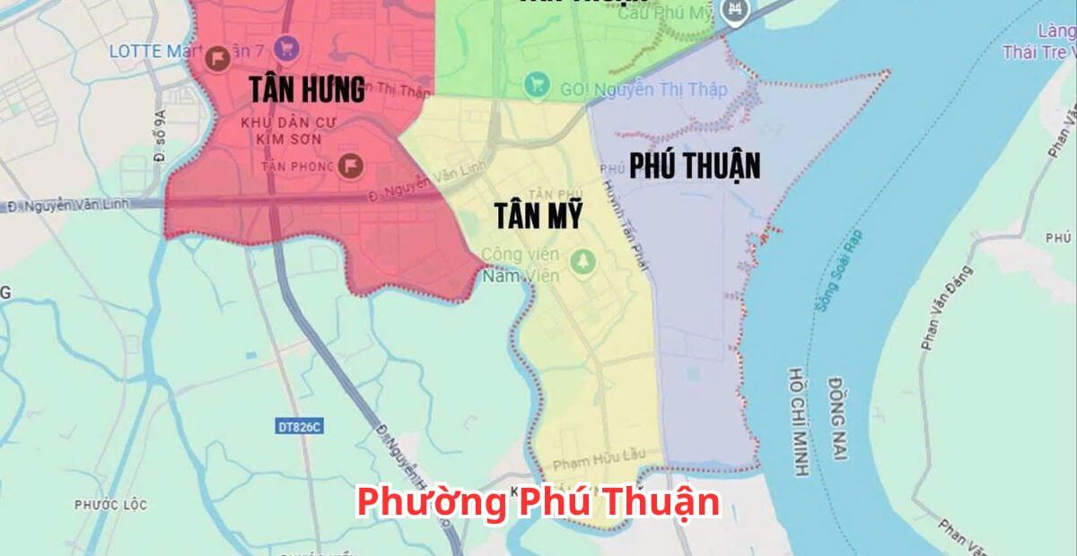 Cho thuê văn phòng phường Phú Thuận giá ưu đãi