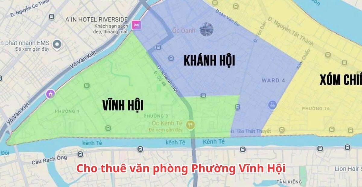Cho thuê văn phòng phường Vĩnh Hội giá ưu đãi cập nhật 2025