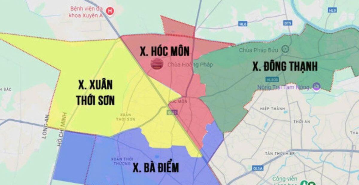 Cho thuê văn phòng xã Hóc Môn giá rẻ ưu đãi