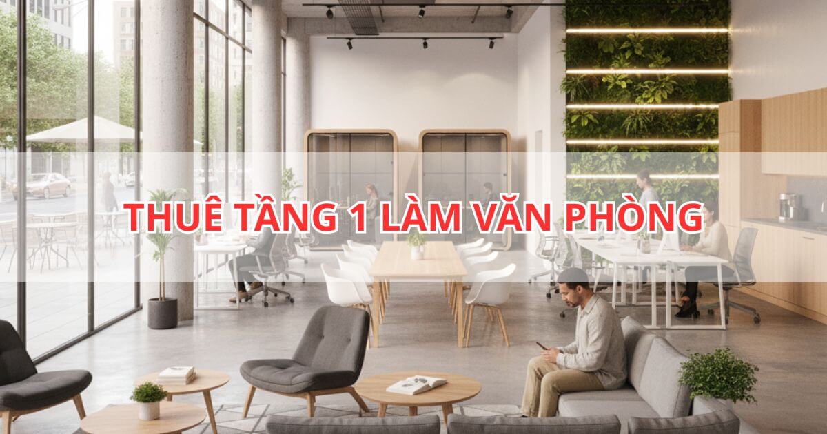 3 lý do nên thuê tầng 1 làm văn phòng