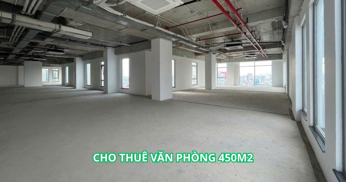 Báo giá cho thuê văn phòng 450m2 full chi phí TP.HCM 2025