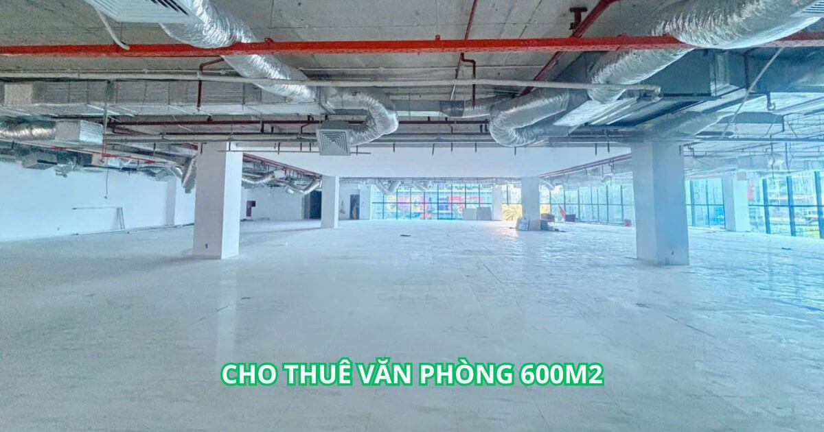 báo giá cho thuê văn phòng 600m2 full chi phí TP.HCM 2025