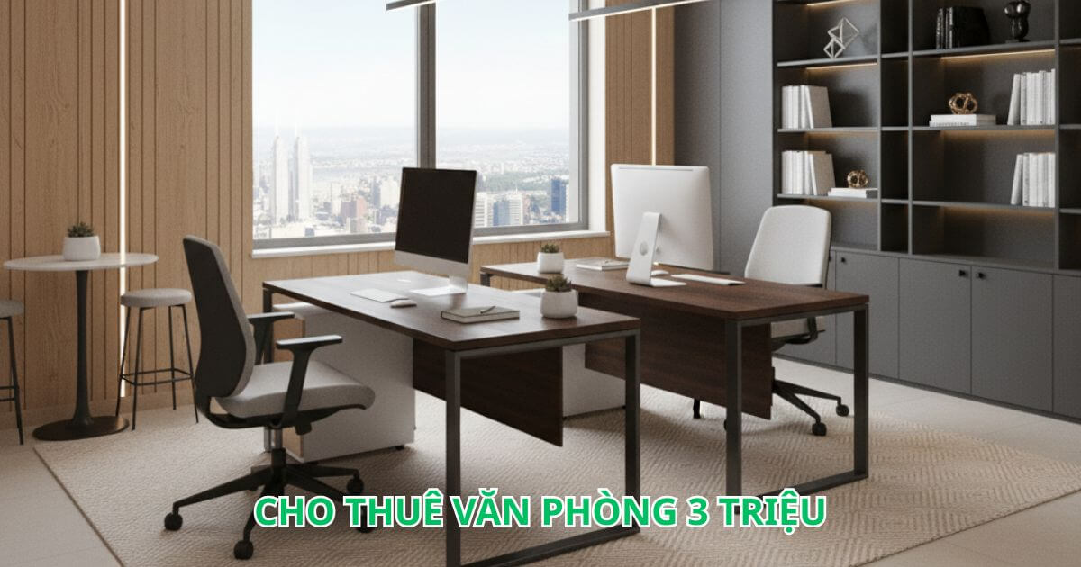 bí quyết thuê văn phòng 3 triệu rẻ tiện nghi