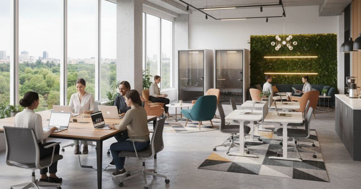 coworking space chỗ ngồi cố định hoặc linh hoạt