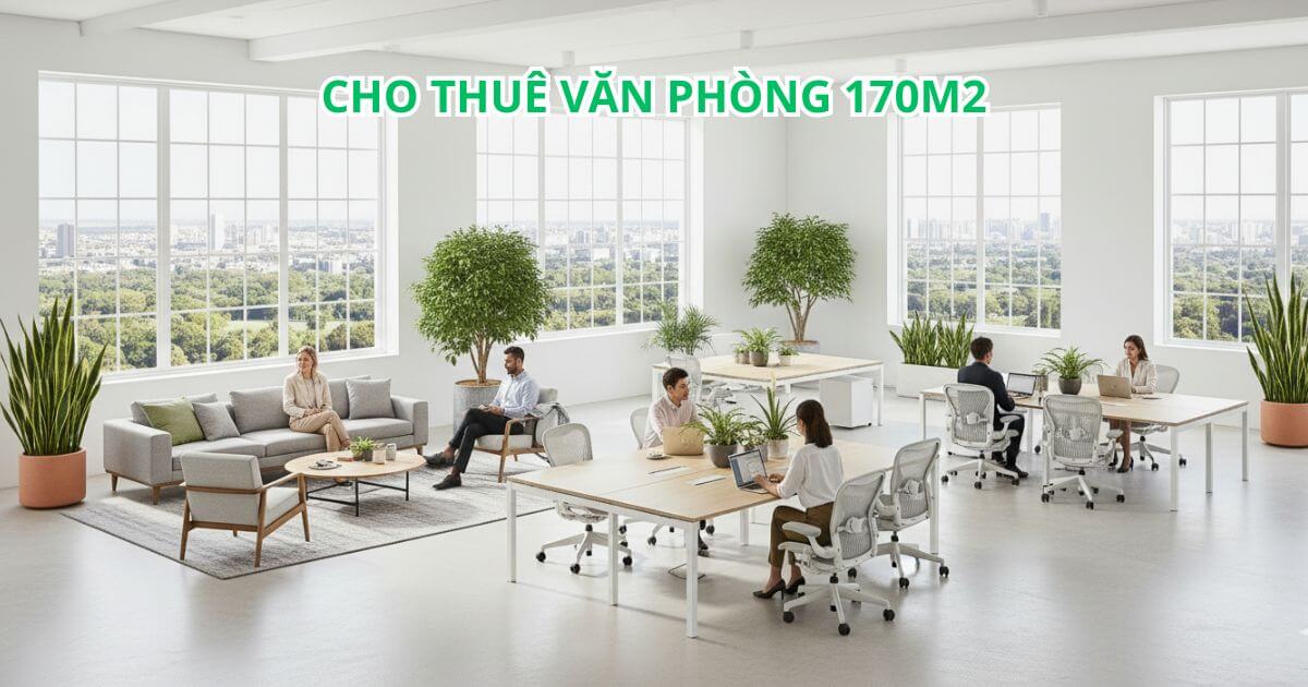 lợi ích chọn văn phòng cho thuê 170m2