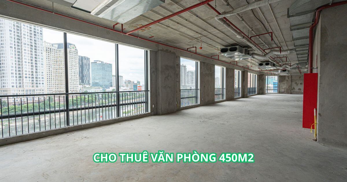 nhu cầu cho thuê văn phòng 450m2