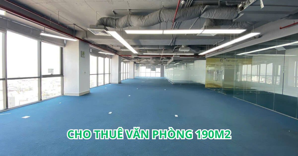 yếu tố ảnh hưởng đến báo giá cho thuê văn phòng 190m2