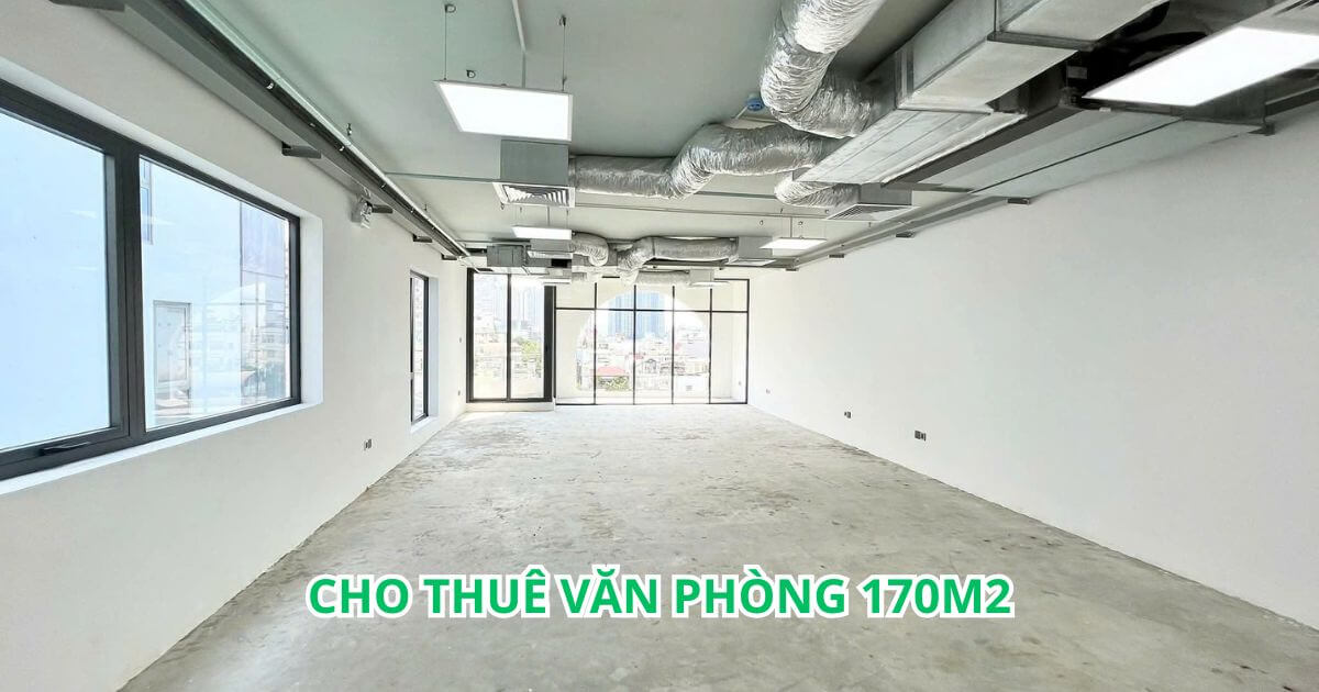 yếu tố ảnh hưởng đến giá cho thuê văn phòng 170m2