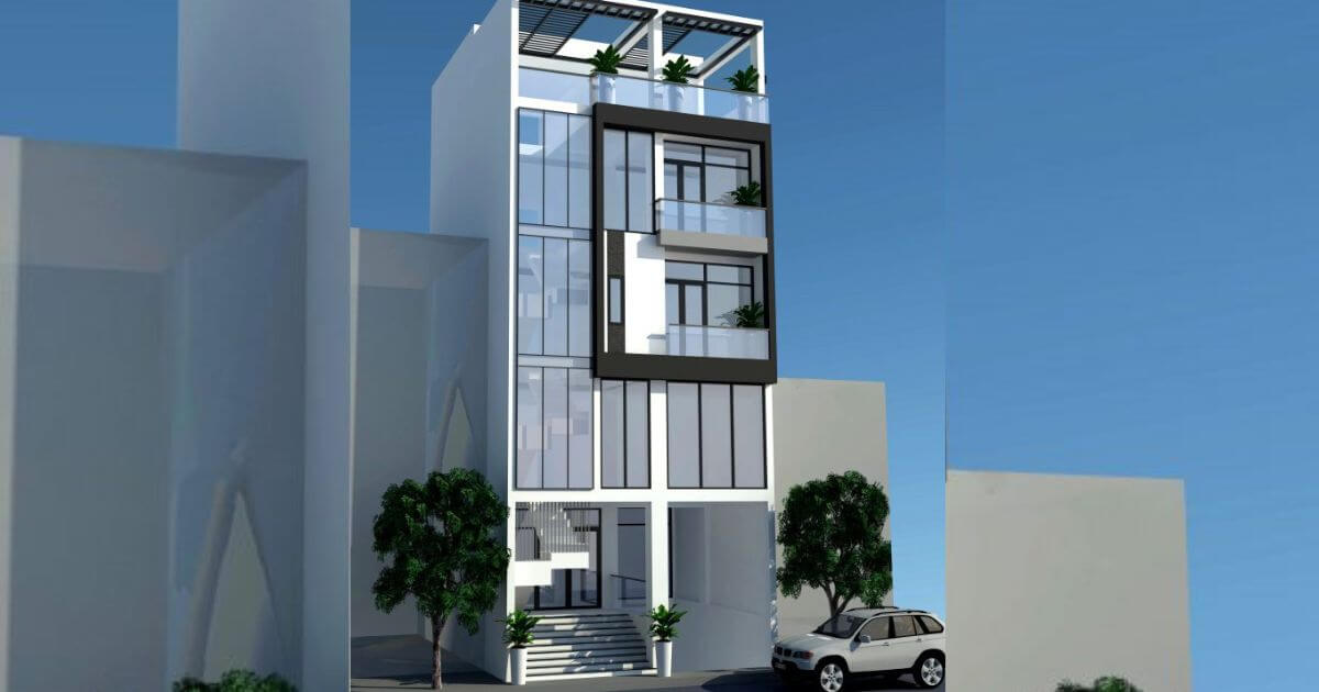 công năng toà nhà văn phòng 4 tầng