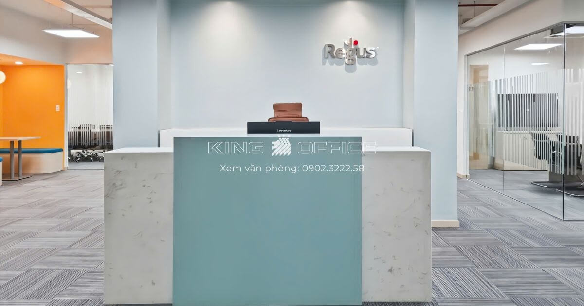 quầy lễ tân văn phòng regus nguyễn huệ