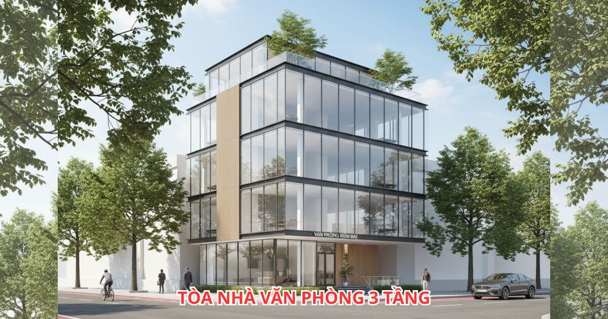 tổng quan về nhà văn phòng 3 tầng
