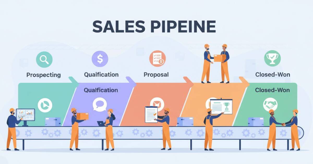 Các giai đoạn cơ bản trong sales pipeline