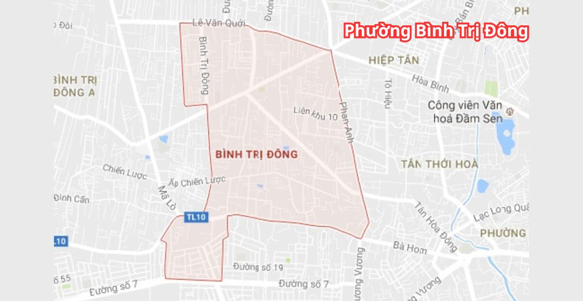 phường Bình Trị Đông thuộc quận nào
