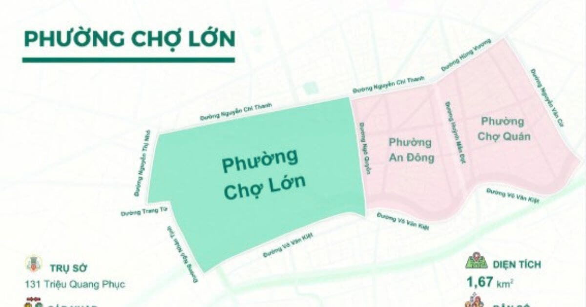 Nhu cầu và lợi thế khi cho thuê văn phòng phường Chợ Lớn thuộc quận nào